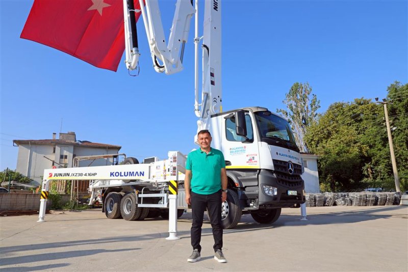 Alanya belediyesi araç filosunu güçlendirmeye devam ediyor