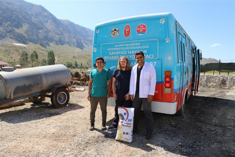 Alanya belediyesi kırsaldaki hayvanların bakım ve kontrollerini eksiksiz yapıyor