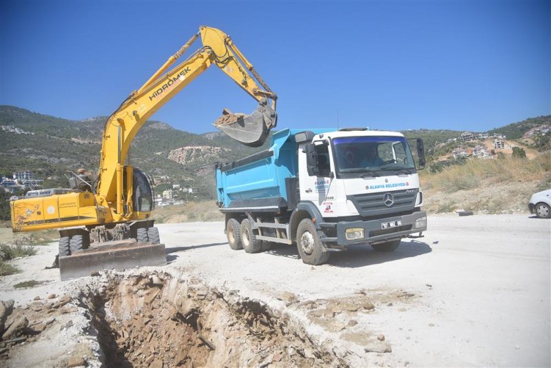 Alanya belediyesi'nin altyapı çalışmaları devam ediyor