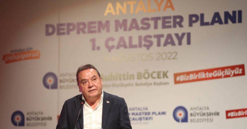 Antalya Deprem Master Planı 1. Çalıştayı Düzenlendi