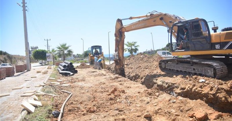 Kestel fakülte caddesi’nde yol ve altyapı çalışması