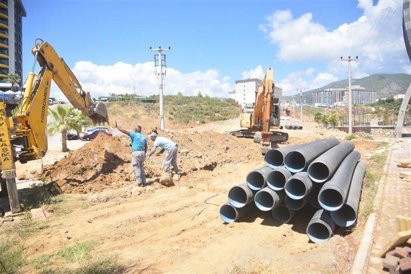 Kestel fakülte caddesi’nde yol ve altyapı çalışması