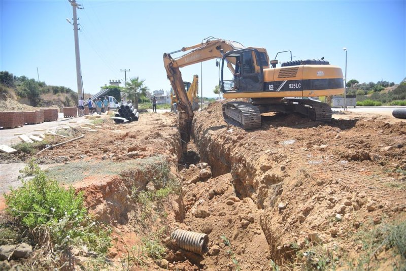 Kestel fakülte caddesi’nde yol ve altyapı çalışması