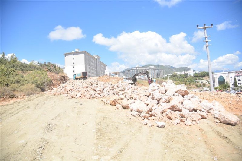 Kestel fakülte caddesi’nde yol ve altyapı çalışması