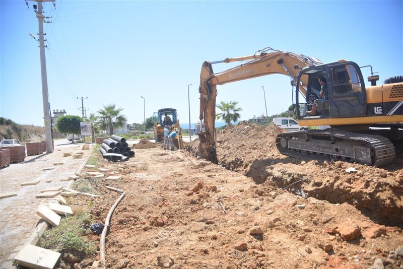 Kestel fakülte caddesi’nde yol ve altyapı çalışması