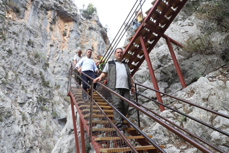 Sapadere kanyonu ekoturizm parkuruna yoğun ilgi