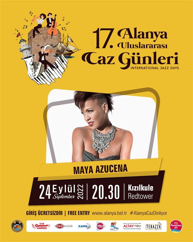 17. alanya uluslararası caz günleri 22 eylül’de tarihi kızılkule yanında başlıyor