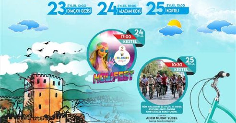 3. uluslararası alanya bisiklet festivali başlıyor