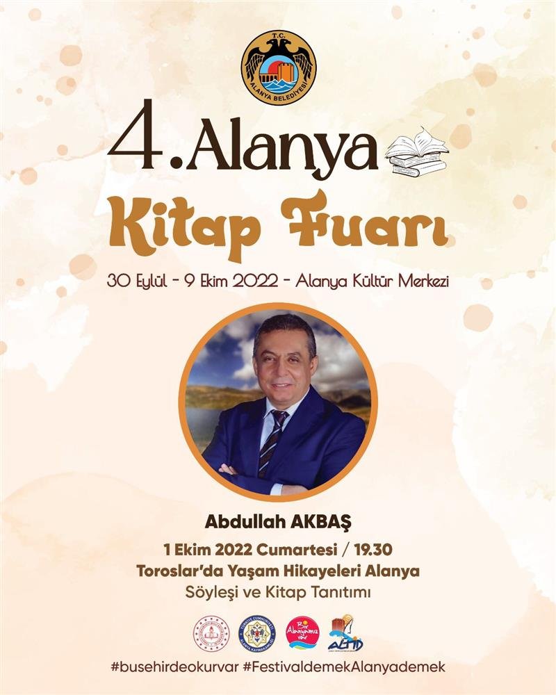 4. alanya kitap fuarı 30 eylül’de kapılarını açıyor