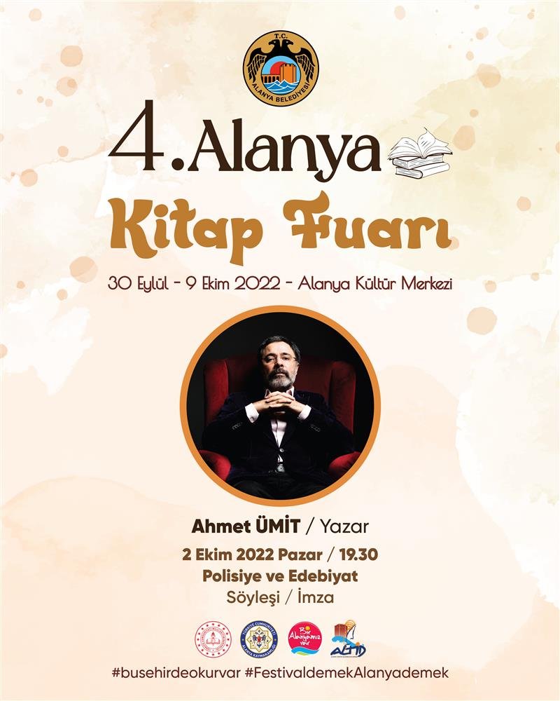 4. alanya kitap fuarı 30 eylül’de kapılarını açıyor