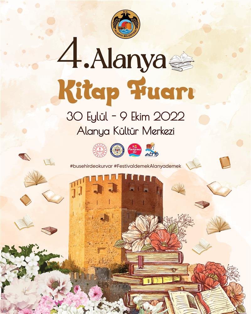 4. alanya kitap fuarı 30 eylül’de kapılarını açıyor