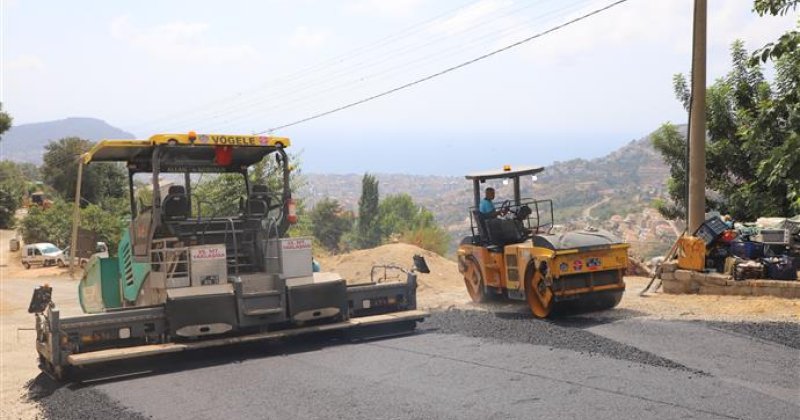 Alanya belediyesi’nden bir önemli hizmet daha - bektaş grup yolu asfaltlanıyor