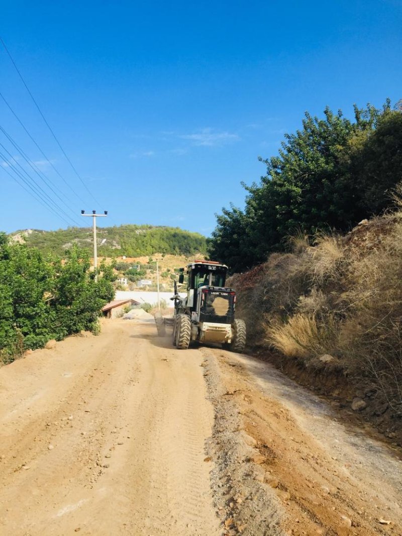 Alanya belediyesi'nin kış hazırlıkları merkez ve kırsalda devam ediyor