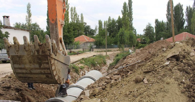 Büyükşehir’den Kırkpınar’da Yağmur Suyu Çalışması