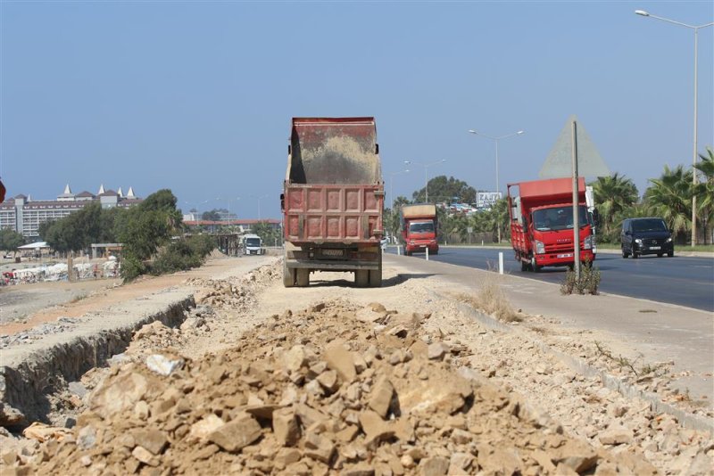 Türkler, payallar ve konaklı bisiklet yolu projesi’nde hafriyat çalışmaları başladı