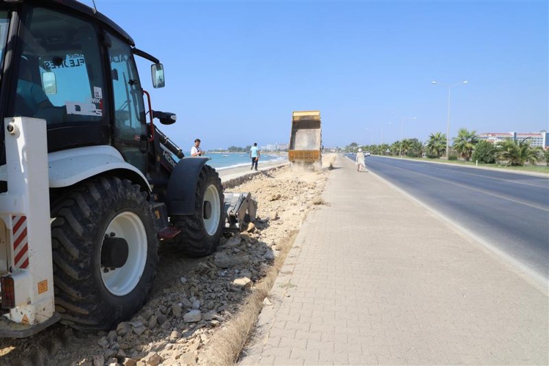 Türkler, payallar ve konaklı bisiklet yolu projesi’nde hafriyat çalışmaları başladı