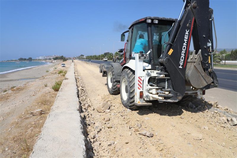 Türkler, payallar ve konaklı bisiklet yolu projesi’nde hafriyat çalışmaları başladı