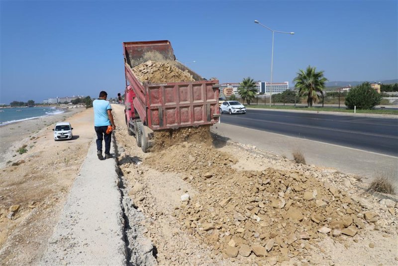 Türkler, payallar ve konaklı bisiklet yolu projesi’nde hafriyat çalışmaları başladı