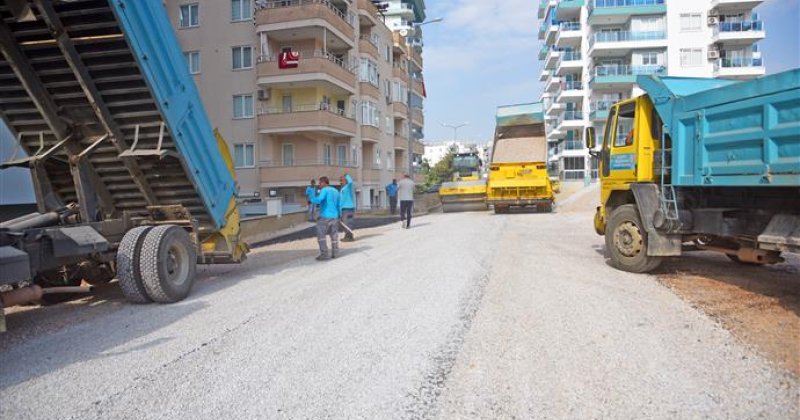 Alanya belediyesi'nin asfalt çalışmaları mahmutlar, kargıcak ve kestel’de devam ediyor