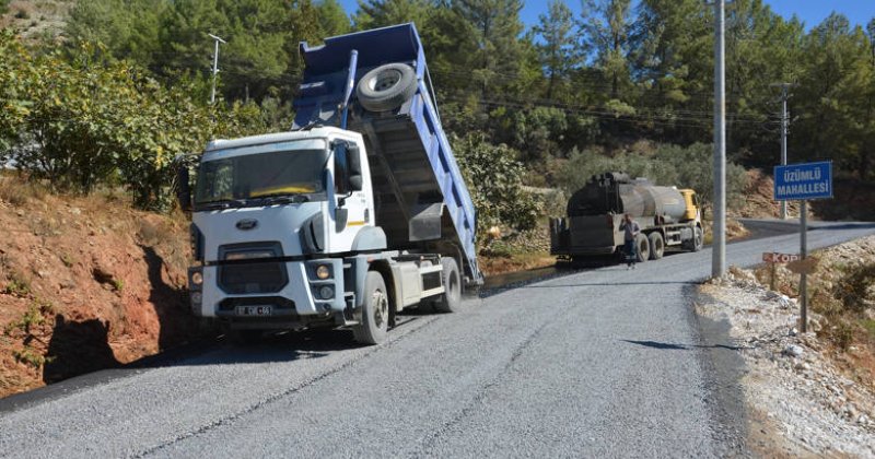 Alanya Üzümlü Yolu Asfaltlandı