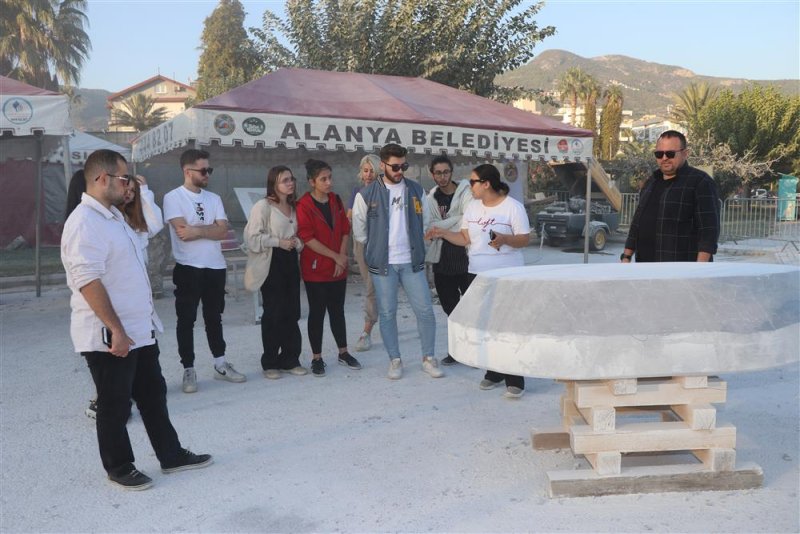 17. alanya uluslararası taş heykel sempozyumu’na yoğun ilgi