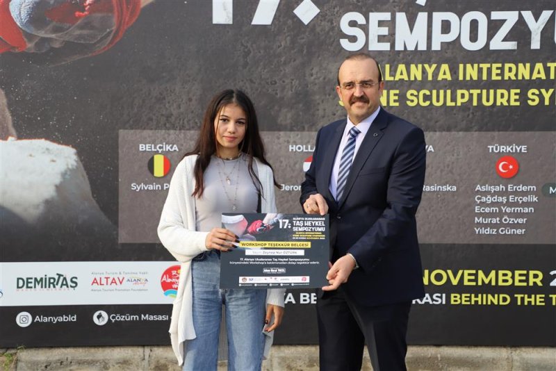 17. alanya uluslararası taş heykel sempozyumu sona erdi