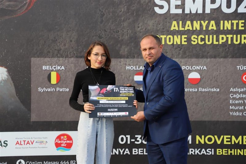 17. alanya uluslararası taş heykel sempozyumu sona erdi
