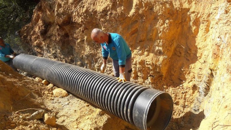 Alanya belediyesi alt yapı çalışmalarına son hız devam ediyor