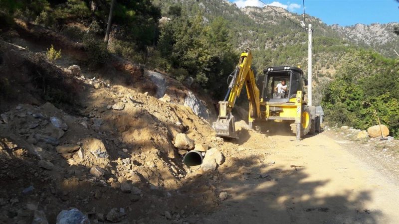 Alanya belediyesi alt yapı çalışmalarına son hız devam ediyor