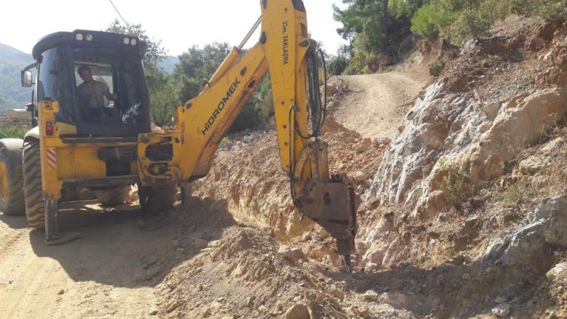 Alanya belediyesi alt yapı çalışmalarına son hız devam ediyor