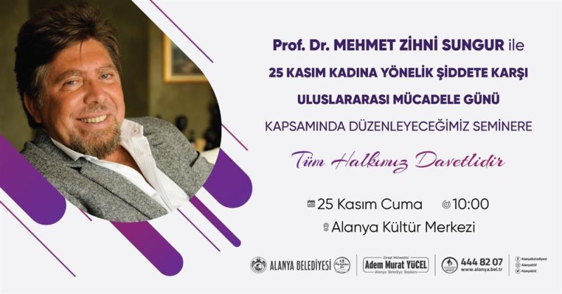 Alanya belediyesi’nden 25 kasım’a özel sergi ve seminer