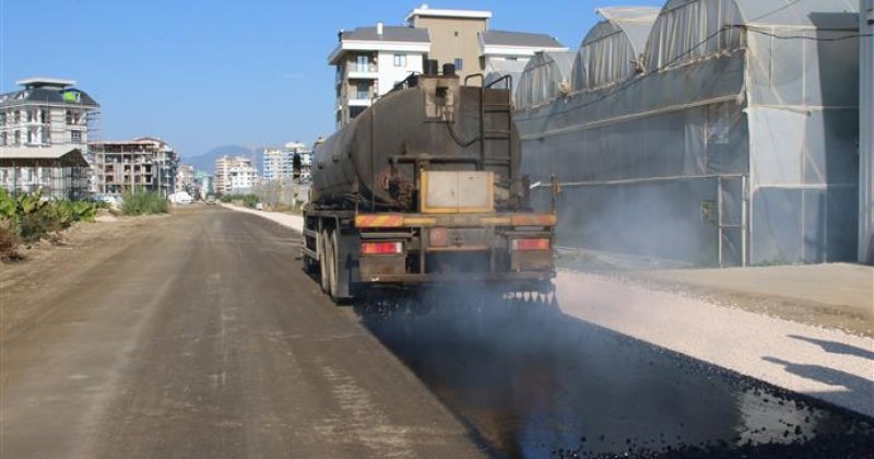 Alanya belediyesi'nin asfalt çalışmaları kargıcak mahallesi’nde devam ediyor