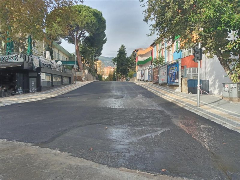 Kültür caddesi sil baştan yenilendi