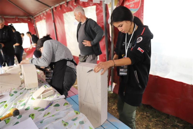 Türkler güzel sanatlar lisesi öğrencilerinden heykel sempozyumuna ziyaret