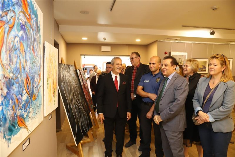 Uluslararası alanya sanat sergisi-art of alanya kültür merkezinde ziyarete açıldı