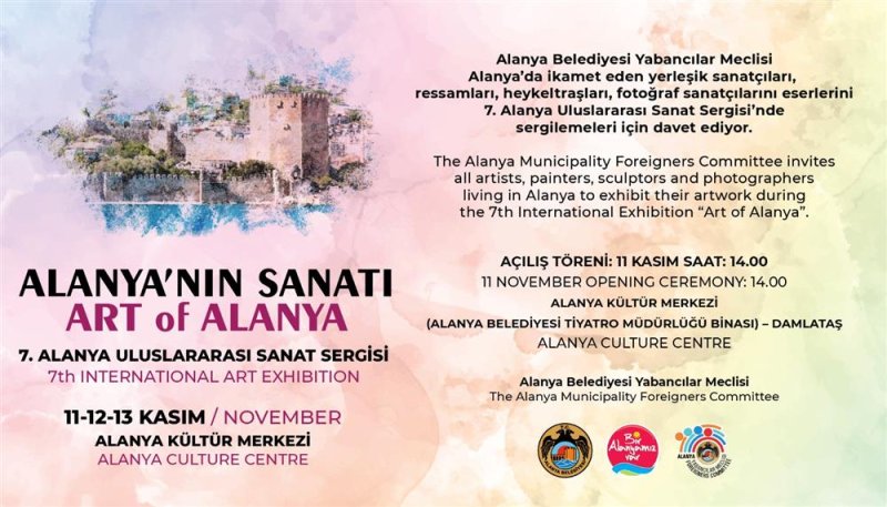 Uluslararası sanat sergisi- art of alanya 11 kasım’da sanatseverlerle buluşuyor