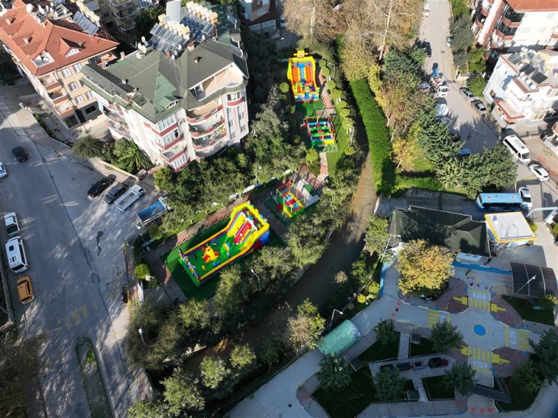 Alanya belediyesi balon parkı yenilendi