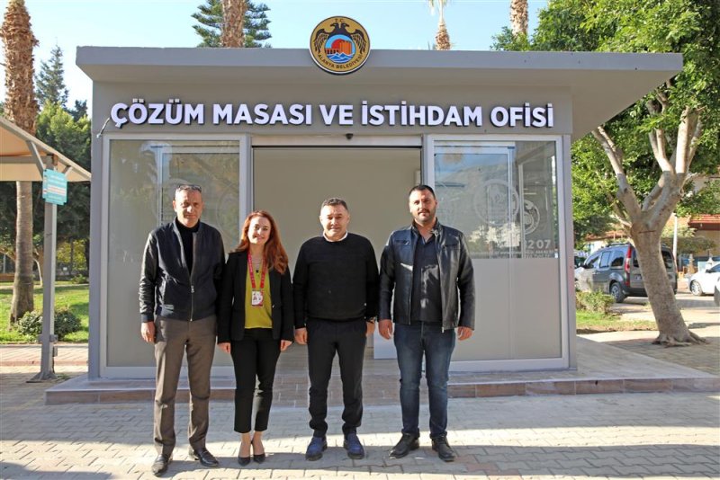 Alanya belediyesi çözüm masası ve istihdam ofisi mahmutlar’da hizmete girdi