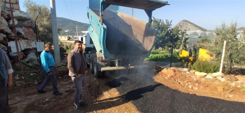 Alanya belediyesi’nden kırsal yollarında yoğun mesai