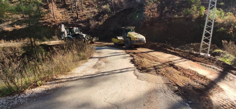 Alanya belediyesi’nden kırsal yollarında yoğun mesai