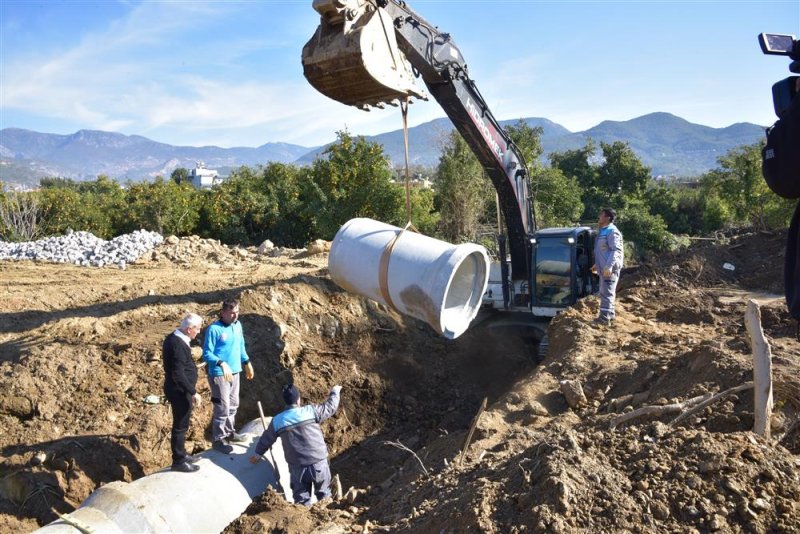 Alanya belediyesi altyapı çalışmalarına devam ediyor