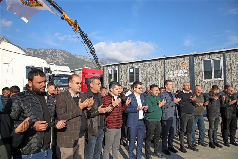 Alanya belediyesi’nden deprem bölgesine konteyner desteği hedef 210 konteyner ev