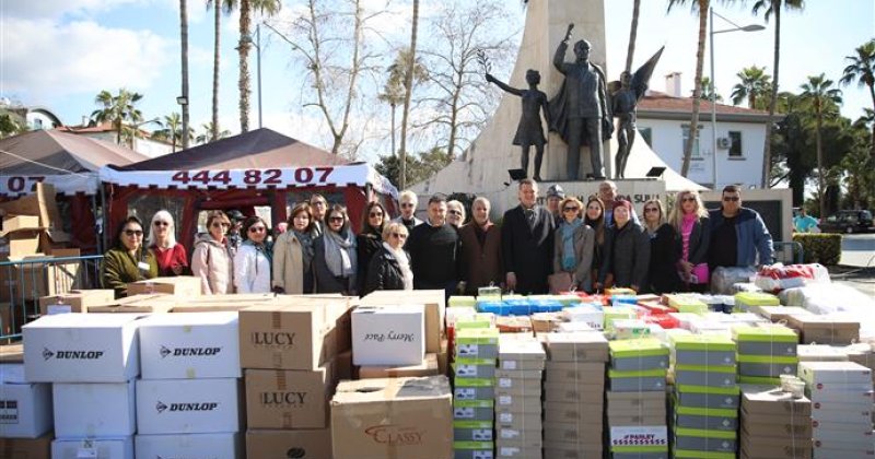 Alanya belediyesi yabancılar meclisi’nden depremzedelere yardım