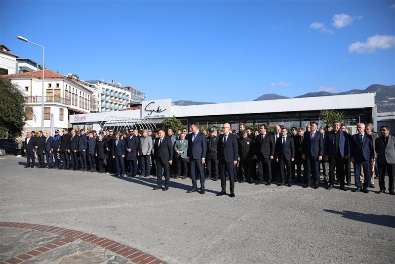 Atatürk’ün alanya’ya gelişinın 88. yıl dönümü törenle kutlandı