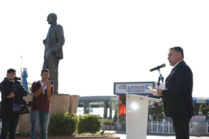 Atatürk’ün alanya’ya gelişinın 88. yıl dönümü törenle kutlandı