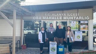Bitkisel atık yağları merkez muhtarlık ofislerinde toplanıyor