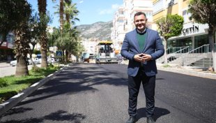 Yunus emre caddesi baştan sona yenileniyor