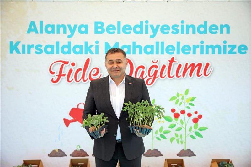 Başkan yücel’den kırsal mahallelere fide dağıtımı “hedefimiz 1 milyon fide”