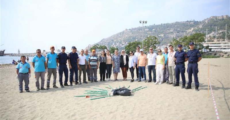 Galip dere halk plajı’nda yılın ikinci kategorize çalışması gerçekleştirildi