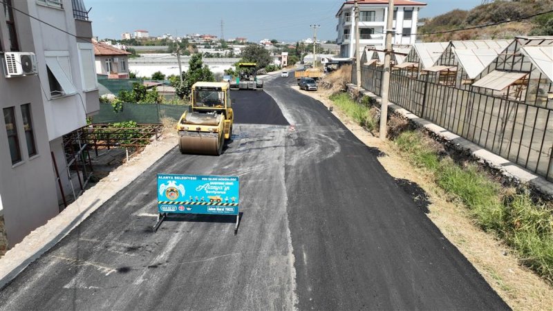 Alanya belediyesi’nden batı bölgesine büyük asfalt hamlesi - 3 kilometrelik konaklı toslak güzelbağ yolu asfaltlanıyor